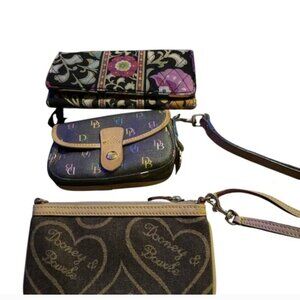 Dooney & Bourke Wristlet Vera Bradley Wallet Bundle of  3
